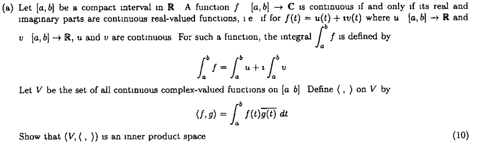 Solved (8) Let (a, b) be a compact interval in R A function | Chegg.com