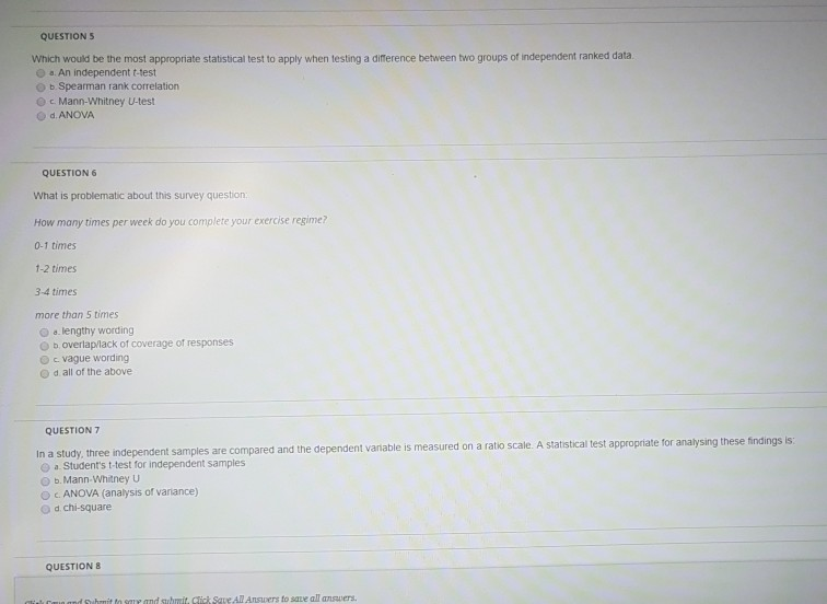 Solved QUESTION 1 A continuous scale of measurement is | Chegg.com