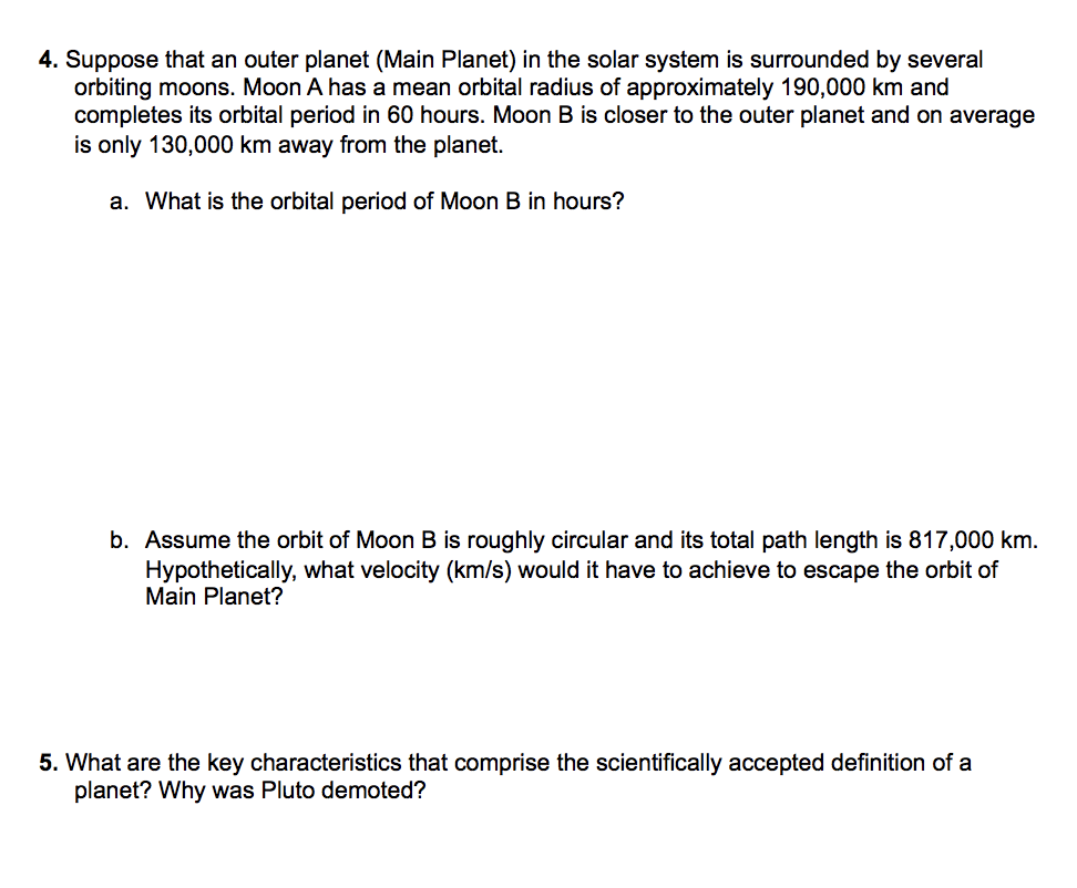 Solved 1. The image below shows the path of a planet in | Chegg.com