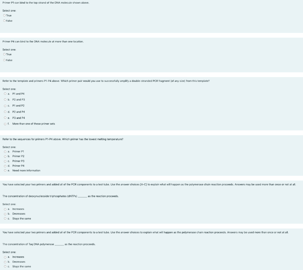 Solved You are planning to use PCR to amplify several | Chegg.com