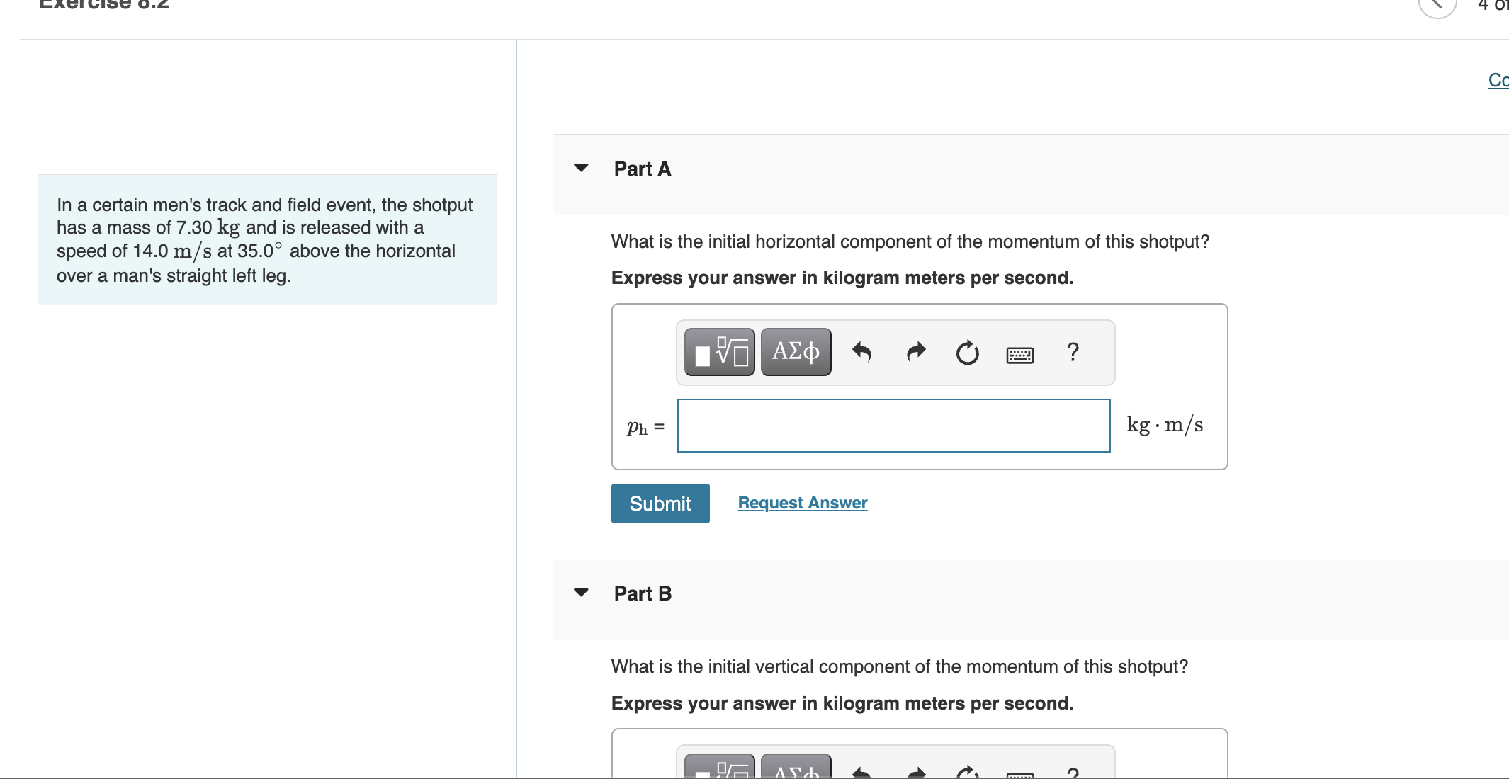Solved In a certain men's track and field event, the shotput