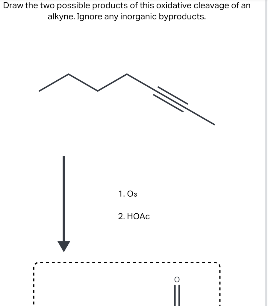 Solved Draw the two possible products of this oxidative