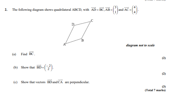 Solved The following diagram shows quadrilateral ABCD, with | Chegg.com