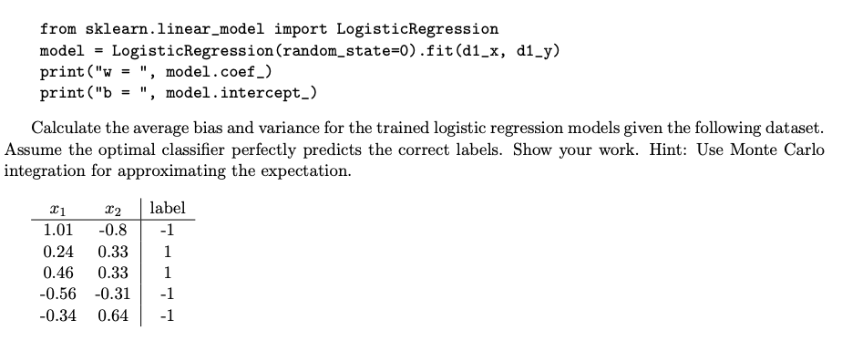 Solved Assume we sample three datasets as the following: | Chegg.com