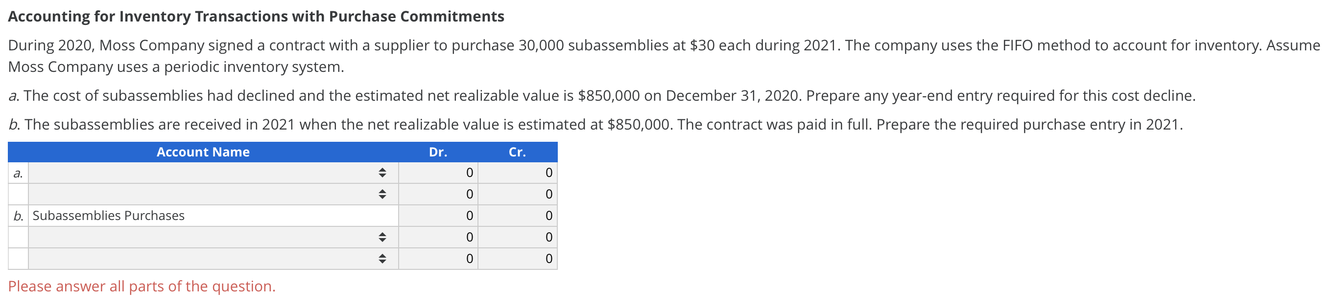Solved Accounting for Inventory Transactions with Purchase | Chegg.com