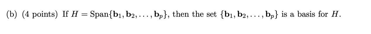 Solved For each of the following statements, determine if | Chegg.com