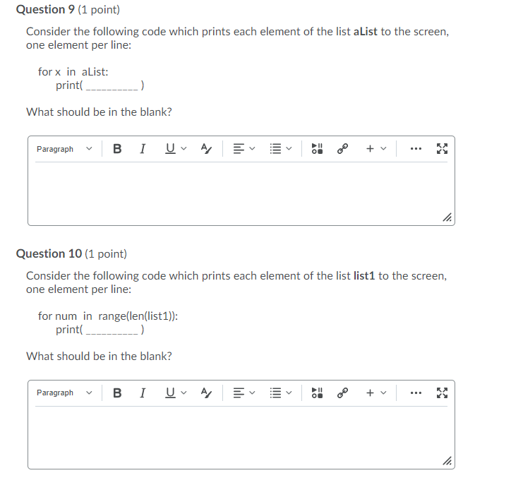 Solved Question 3 (1 point) Which of the following | Chegg.com