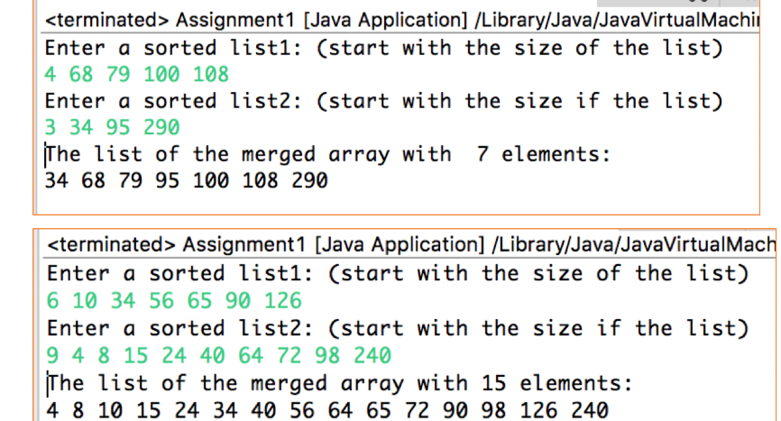 Merge Two Lists Java