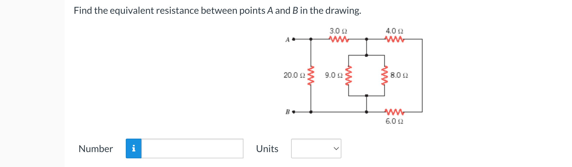 Solved Find the equivalent resistance between points A and B | Chegg.com