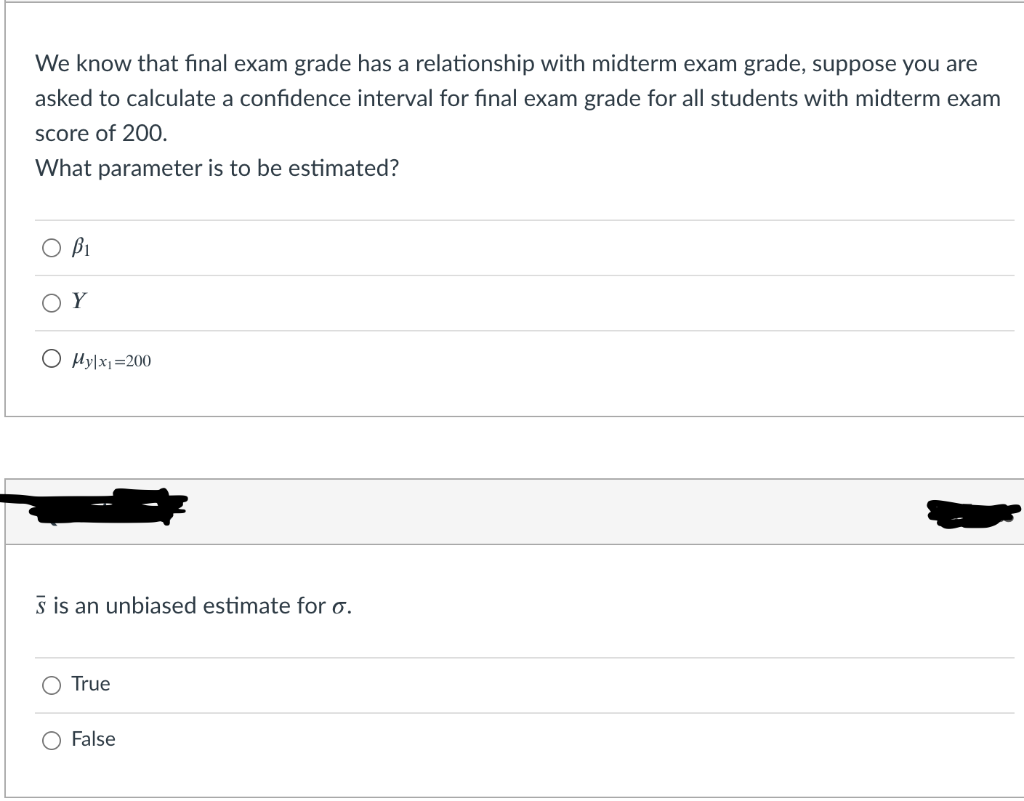 Solved We know that final exam grade has a relationship with | Chegg.com
