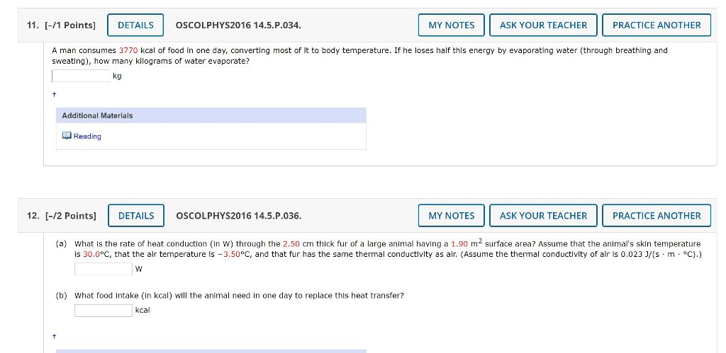 Solved 11 1 Points] Details Oscolphys2016 14 5 P 034 My