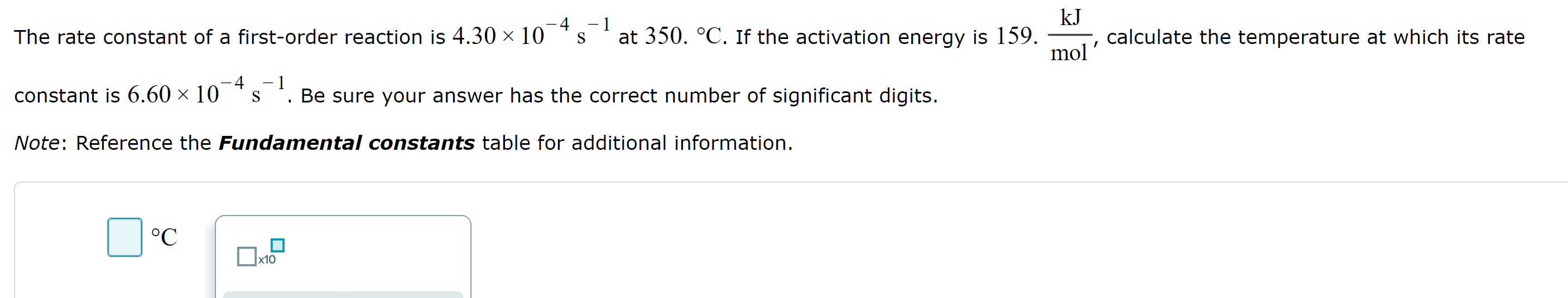 Solved The rate constant of a first-order reaction is | Chegg.com