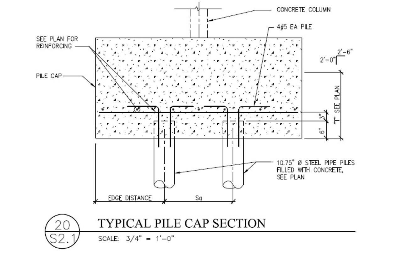 12. Calculate the cubic yards of concrete in the PC3