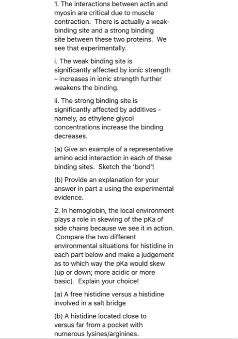 Biochemistry Question Chegg