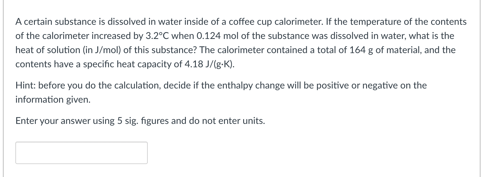 Solved A certain substance is dissolved in water inside of a