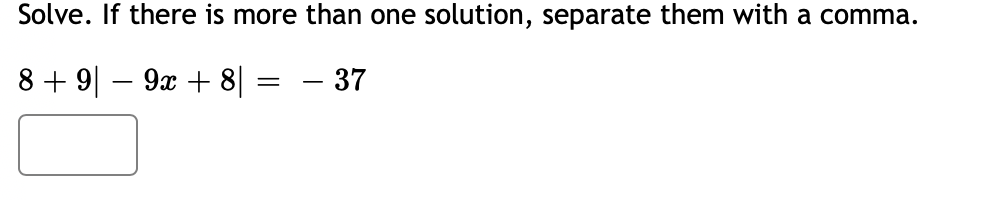 Solved Solve. Separate your answers with a comma, and please | Chegg.com