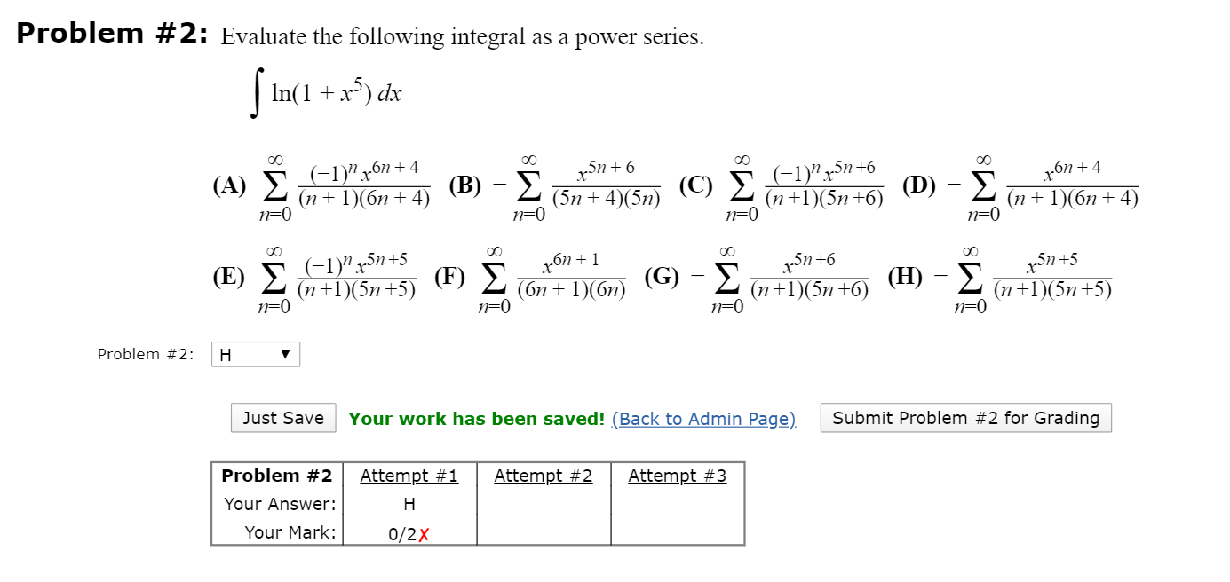 Solved Problem #2: Evaluate the following integral as a | Chegg.com