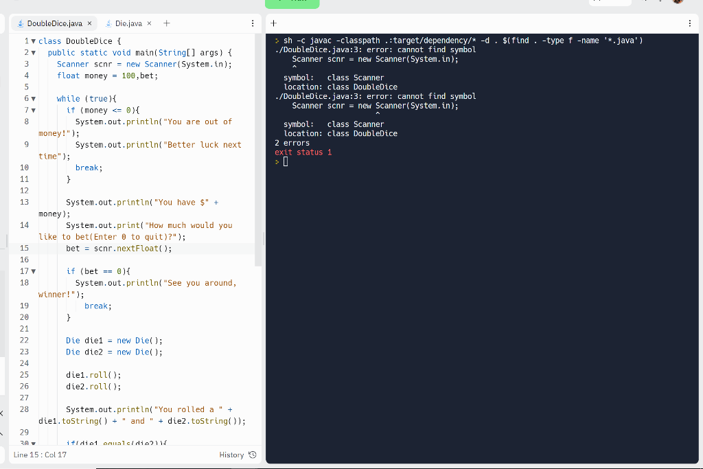 Solved Can someone tell me what's wrong with this code? | Chegg.com