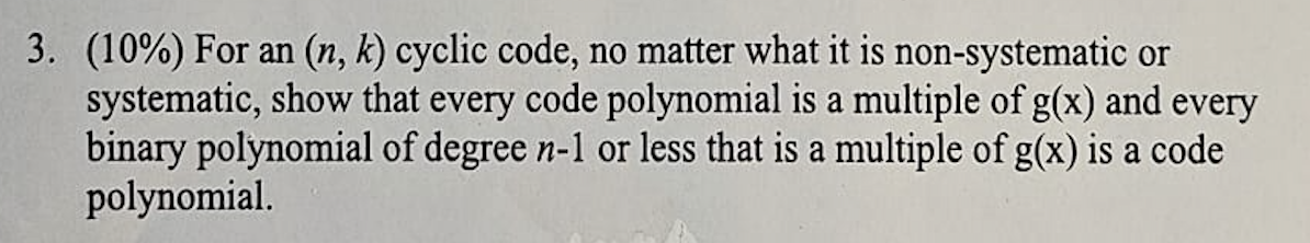 Solved it's a question about error correcting code in | Chegg.com