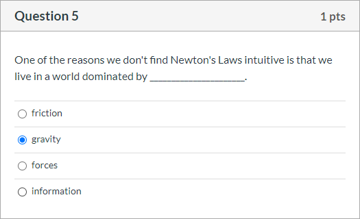 Solved Question 5 1 pts One of the reasons we don't find | Chegg.com