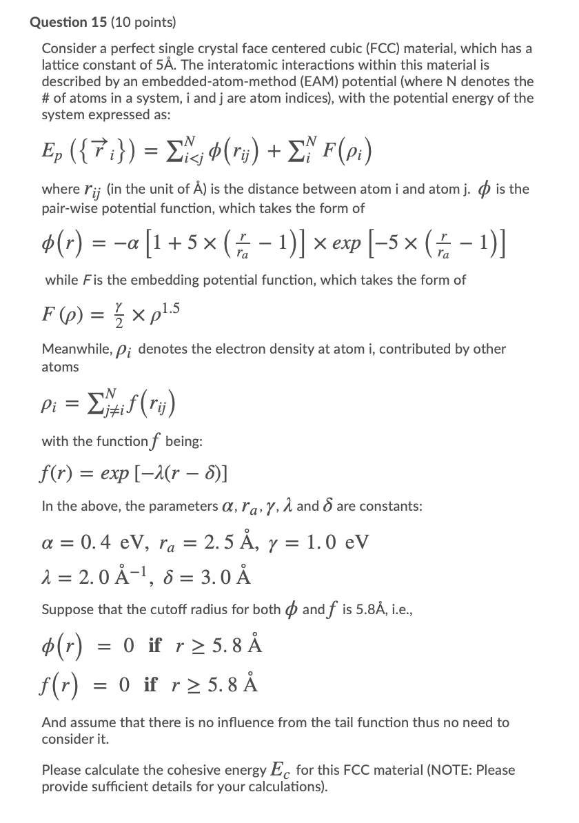 Question 15 10 Points Consider A Perfect Single Chegg Com