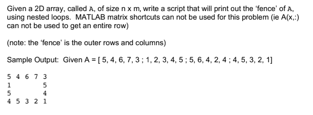 Solved a 2D array, called of size nx m, write a | Chegg.com
