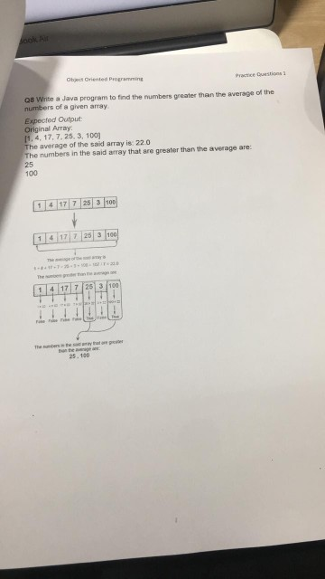 Solved Practice Questions: Object Oriented Programming Q6. | Chegg.com
