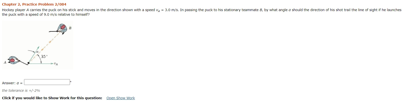 Solved Chapter 2, Practice Problem 2/084 Hockey Player A | Chegg.com