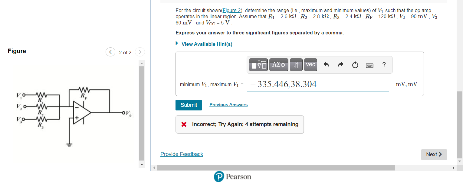 Solved For The Circuit Shown(Figure 2), Determine The Range | Chegg.com