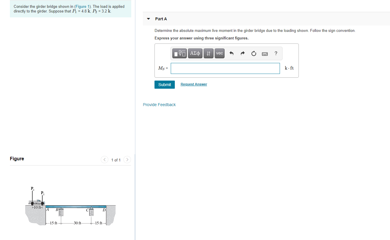 Solved Consider The Girder Bridge Shown In (Figure 1). The | Chegg.com