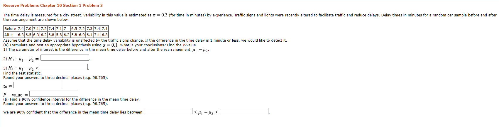 Solved Reserve Problems Chapter 10 Section 1 Problem 3 The | Chegg.com