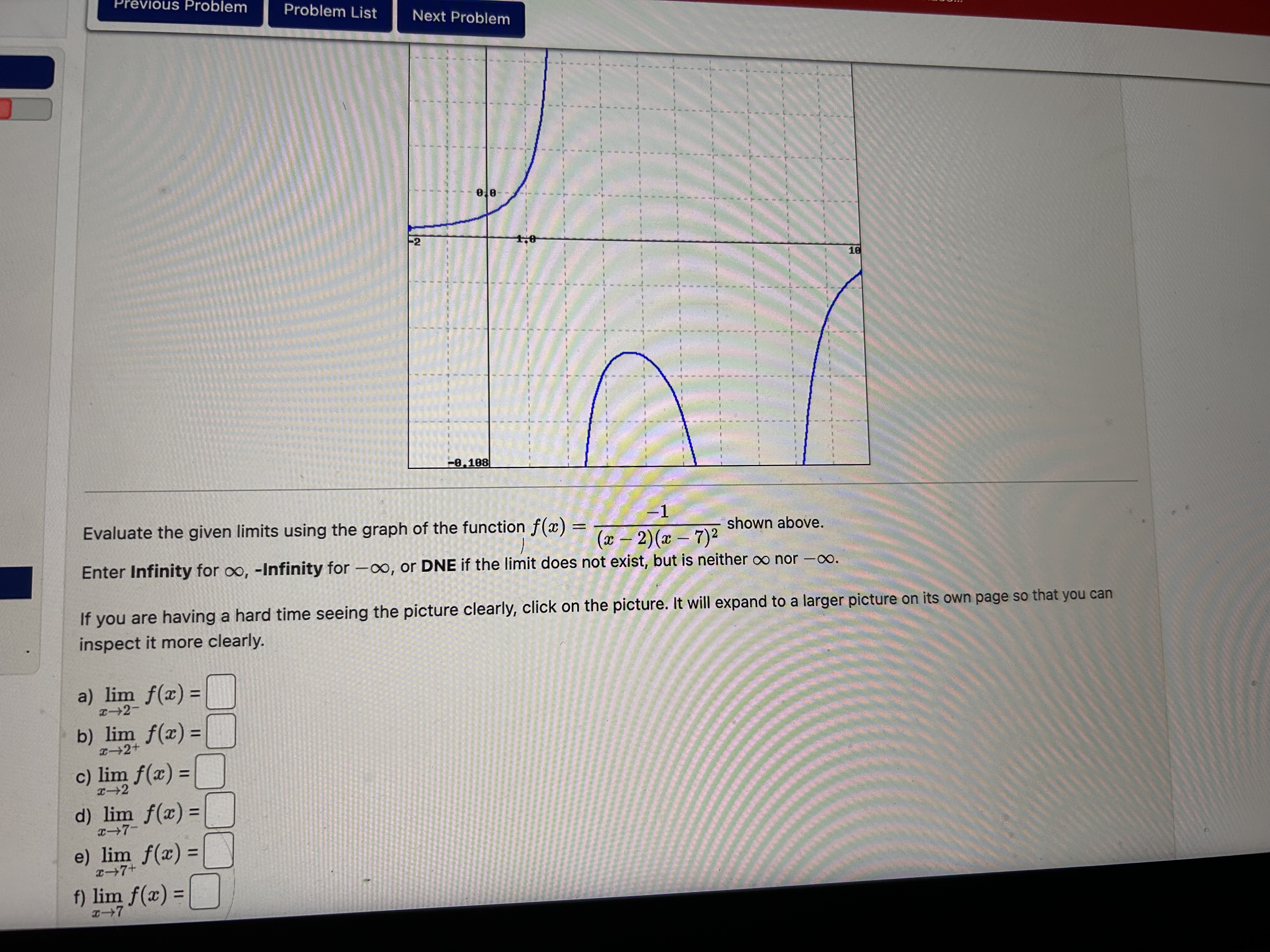 Solved Evaluate the given limits using the graph of the | Chegg.com