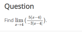 Solved Question Evaluate the following expression. | Chegg.com