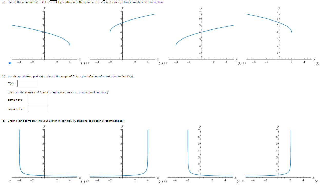 Solved A Sketch The Graph Of F X 2 X 4 By Starti Chegg Com