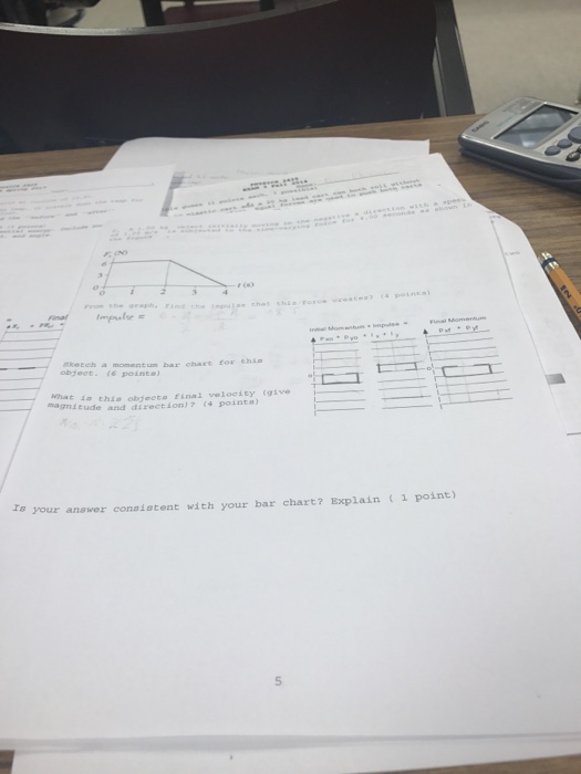 Solved Sketch a momentum bar chart for this object. What is