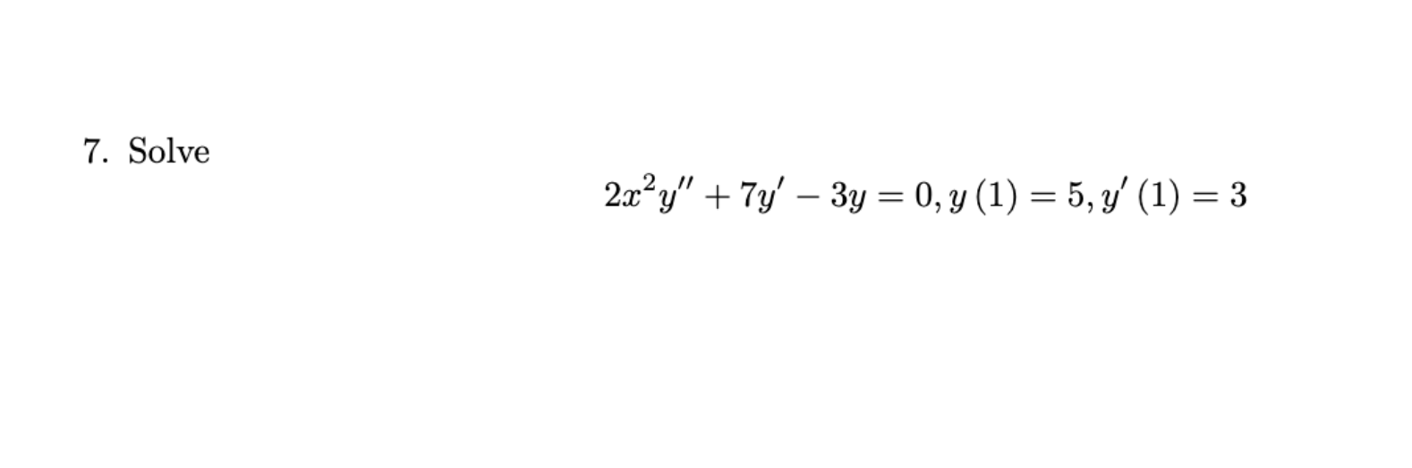 y 7 3 1 3y 2 5 solve and check