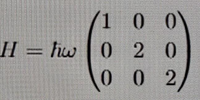 Solved The Hamiltonian for a certain three-level system is | Chegg.com