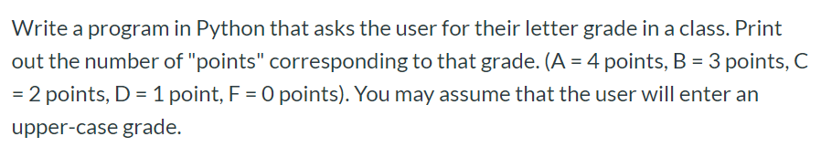 Solved Write a program in Python that asks the user for | Chegg.com