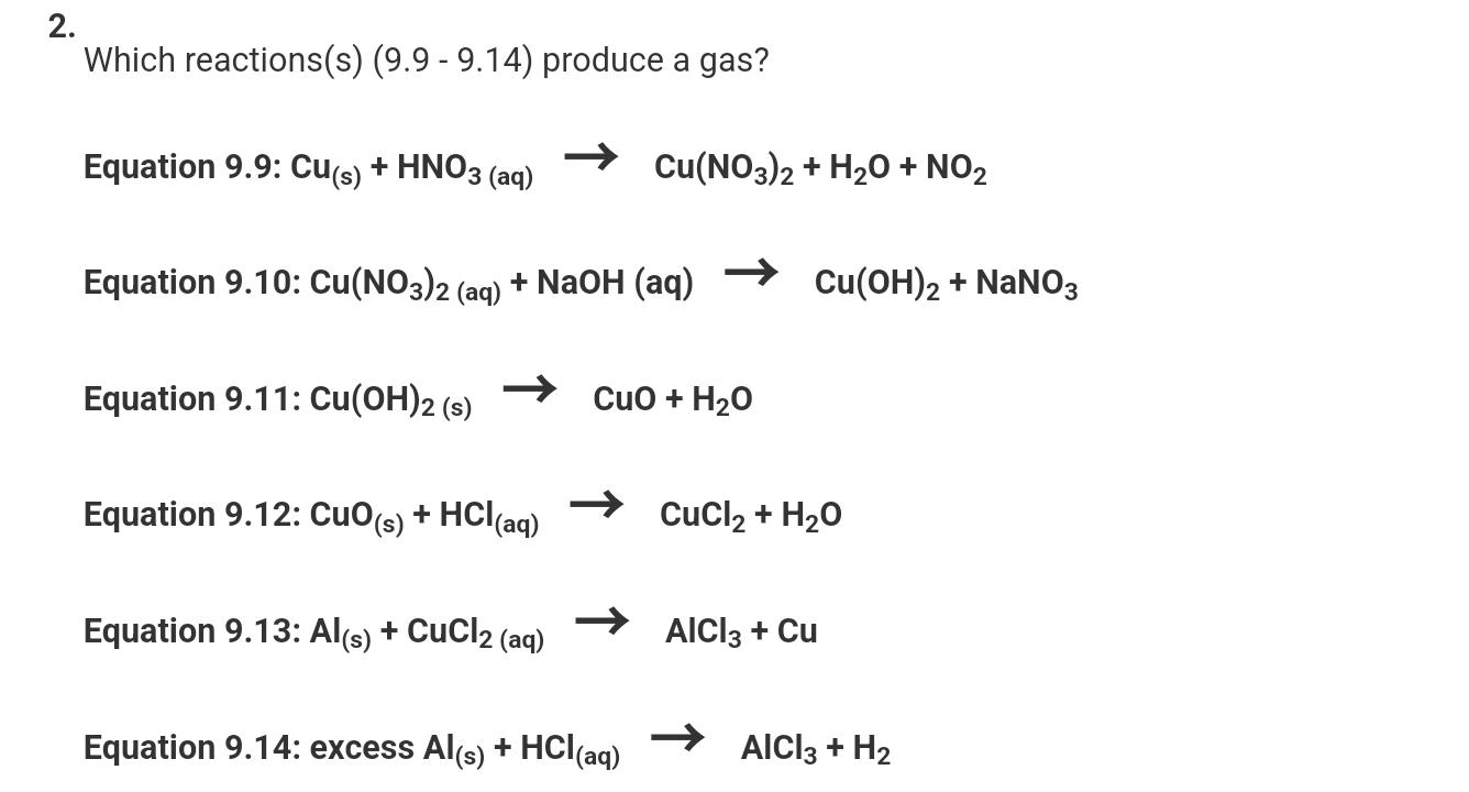 Phản ứng hóa học giữa Cu, HCl và NaNO<sub onerror=