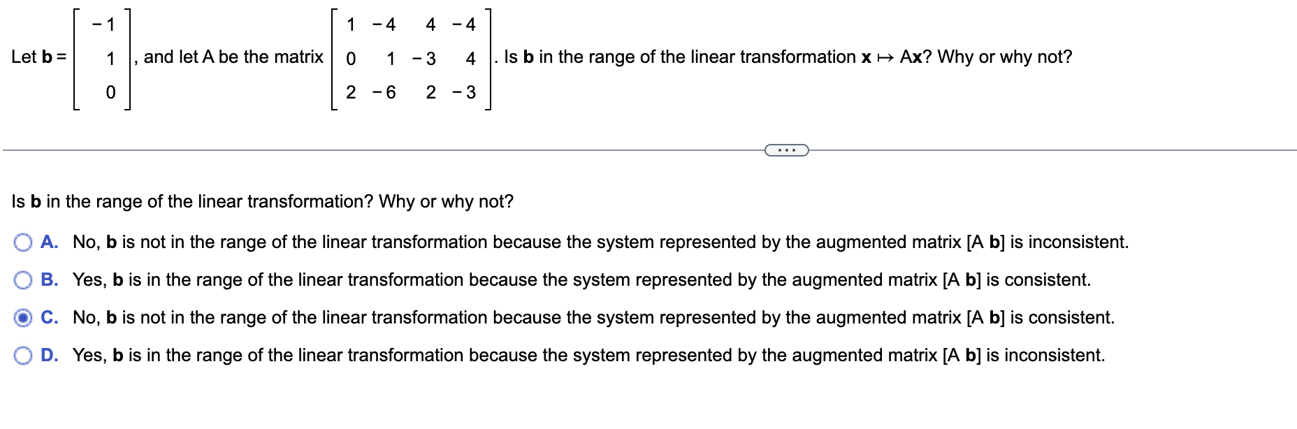 Solved Let B=⎣⎡−110⎦⎤, And Let A Be The Matrix | Chegg.com