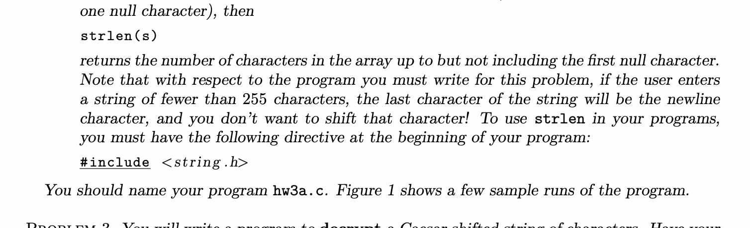 PROBLEM 2. You will write a program to perform a | Chegg.com