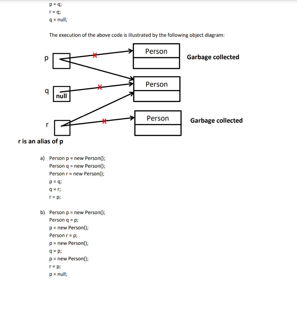 Solved 1) Consider The Following Class (given As A Class | Chegg.com