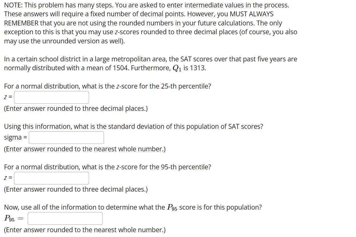 Solved NOTE: This problem has many steps. You are asked to | Chegg.com