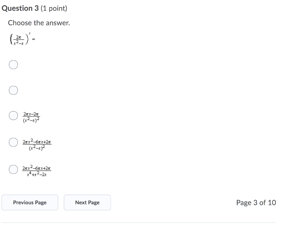 Solved Question 1 (1 point) Choose the answer. Ο Ο Ο Ο Ο | Chegg.com