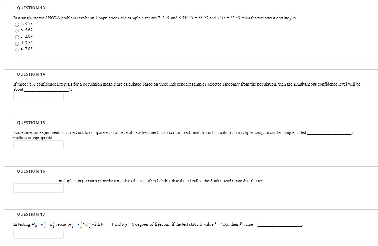 Solved Question 1 In Testing The Difference Between Two P Chegg Com