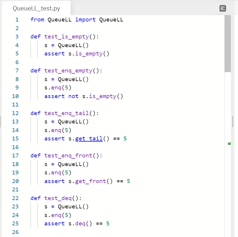 Solved Problem 3: Queue-LL Given a queue defined by a front | Chegg.com