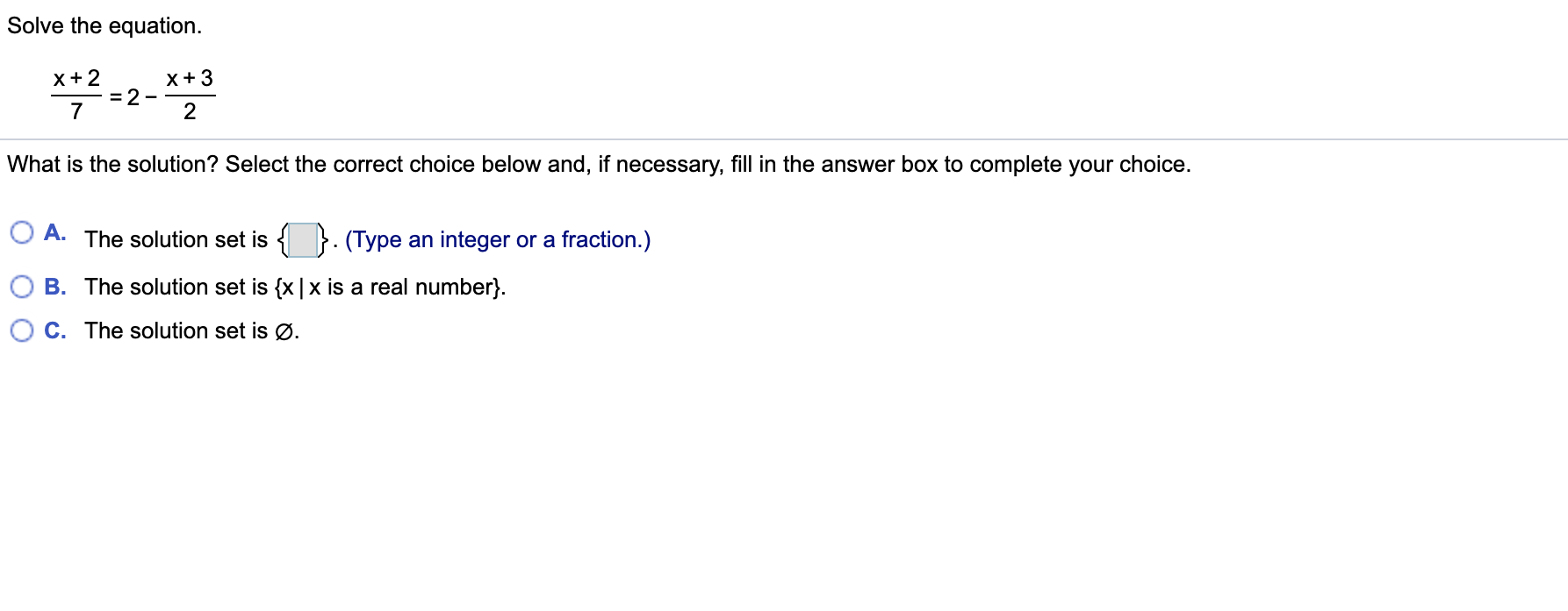 solved-solve-the-equation-2-what-is-the-solution-select-chegg