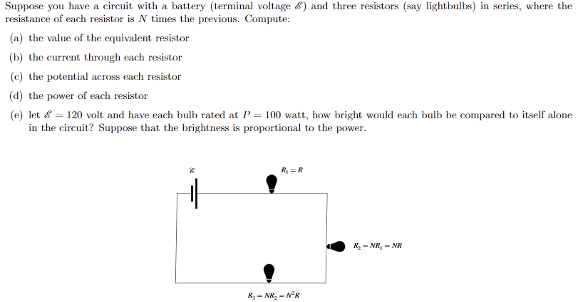 Solved Suppose You Have A Circuit With A Battery (terminal | Chegg.com