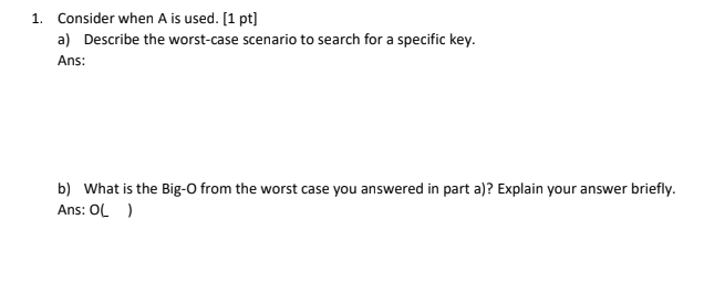 Solved Suppose that there are 4 data structures: (1) an | Chegg.com