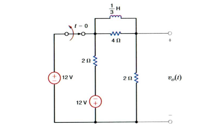 Solved Calculate v0(t) for t>0. Check your work with the | Chegg.com